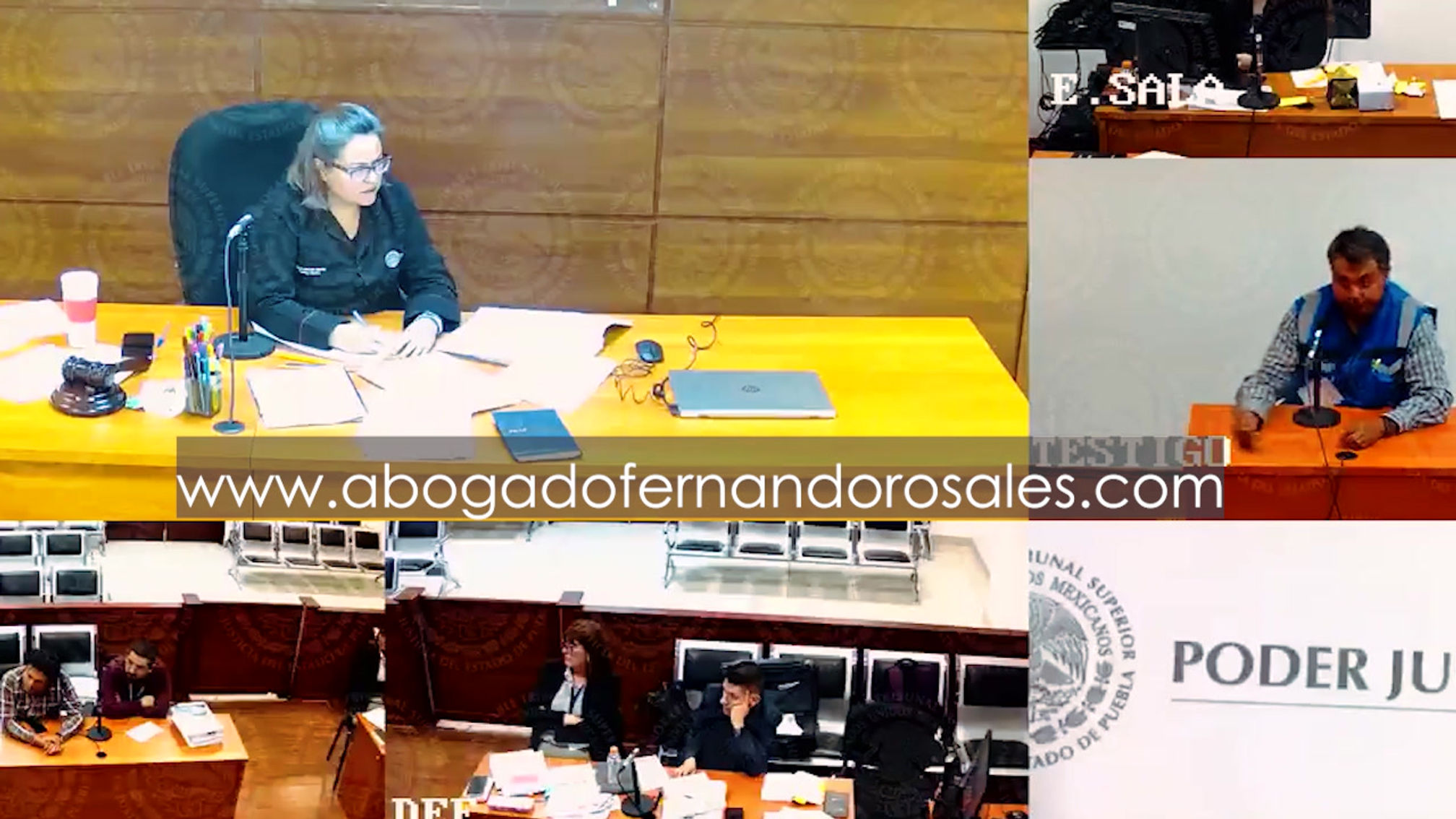 Declaración del acusado en juicio oral por el delito de robo agravado en Puebla